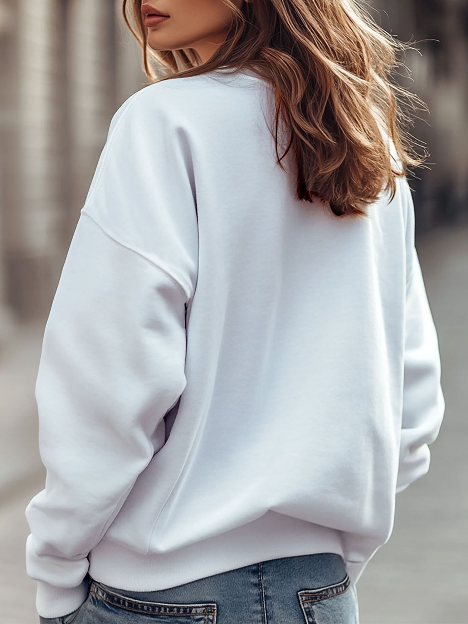 Women'S Cherry Love Heart Bow Embroider Print Sweatshirt Pullover Fall Loose Fashion Long Sleeve Crew Neck Sweatshirt Casual Comfy Clothes