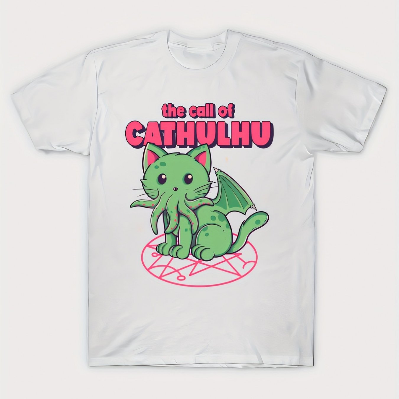 Cathulhu Funny Men's Short-Sleeved T-shirt