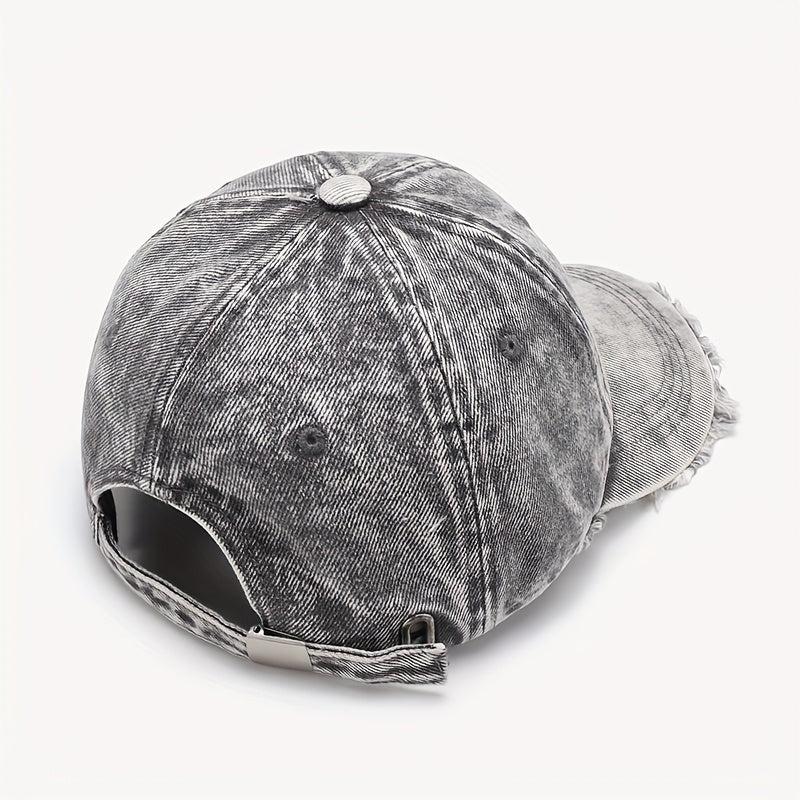 Embroidered Washed Distressed Hip Hop Street Baseball Cap High-end Graffiti Cap - Unisex Adjustable Trucker Hat | Perfect Gift