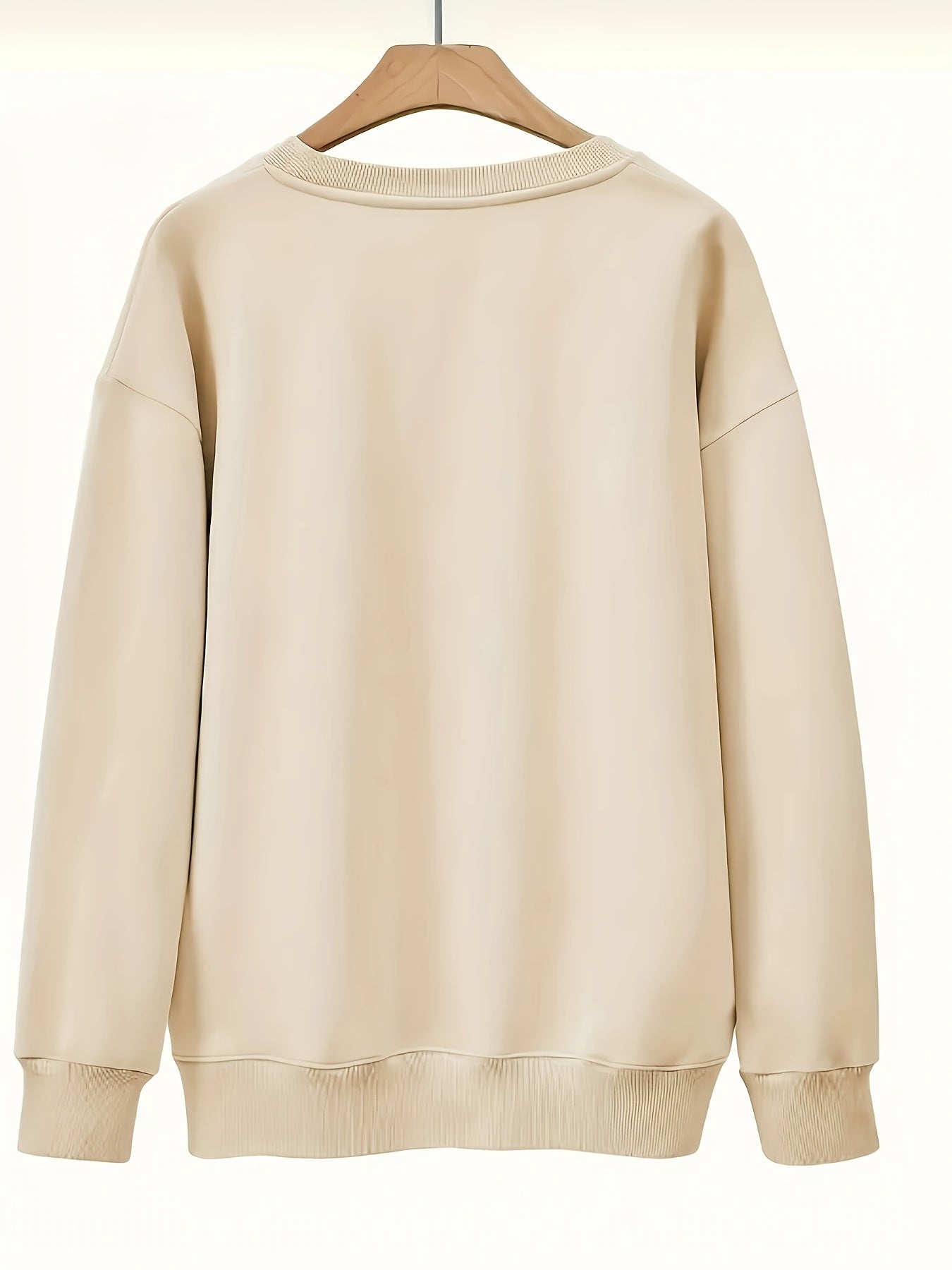 Women's Casual Long Sleeve Sweatshirt - Embroidered Ocean Turtle & Sun Design, Light Yellow Beach Lover Shirt, Machine Washable Round Neck Pullover for All-Season Comfort, Sea Turtle Decor, Summer Apparel, Relaxed Fit, Comfor