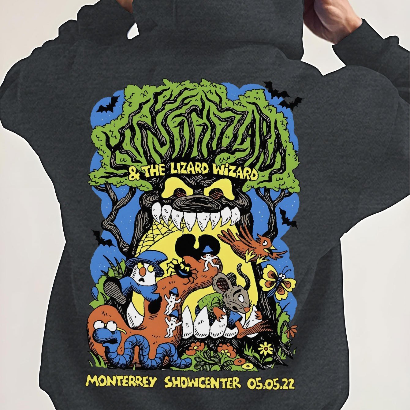 Cozy Plus Size Men's Hoodie with Cartoon Print - Soft Cotton Blend, Long Sleeve & Kangaroo Pocket | Perfect for Fall/Winter