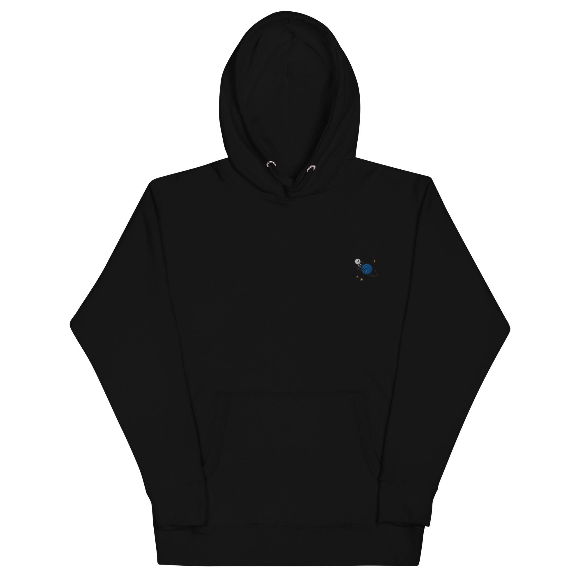 Orbit Unisex Hoodie, Handmade Embroidered Hoodie, Premium Hooded Sweater, Hoodie Embroidery - Multiple Colors