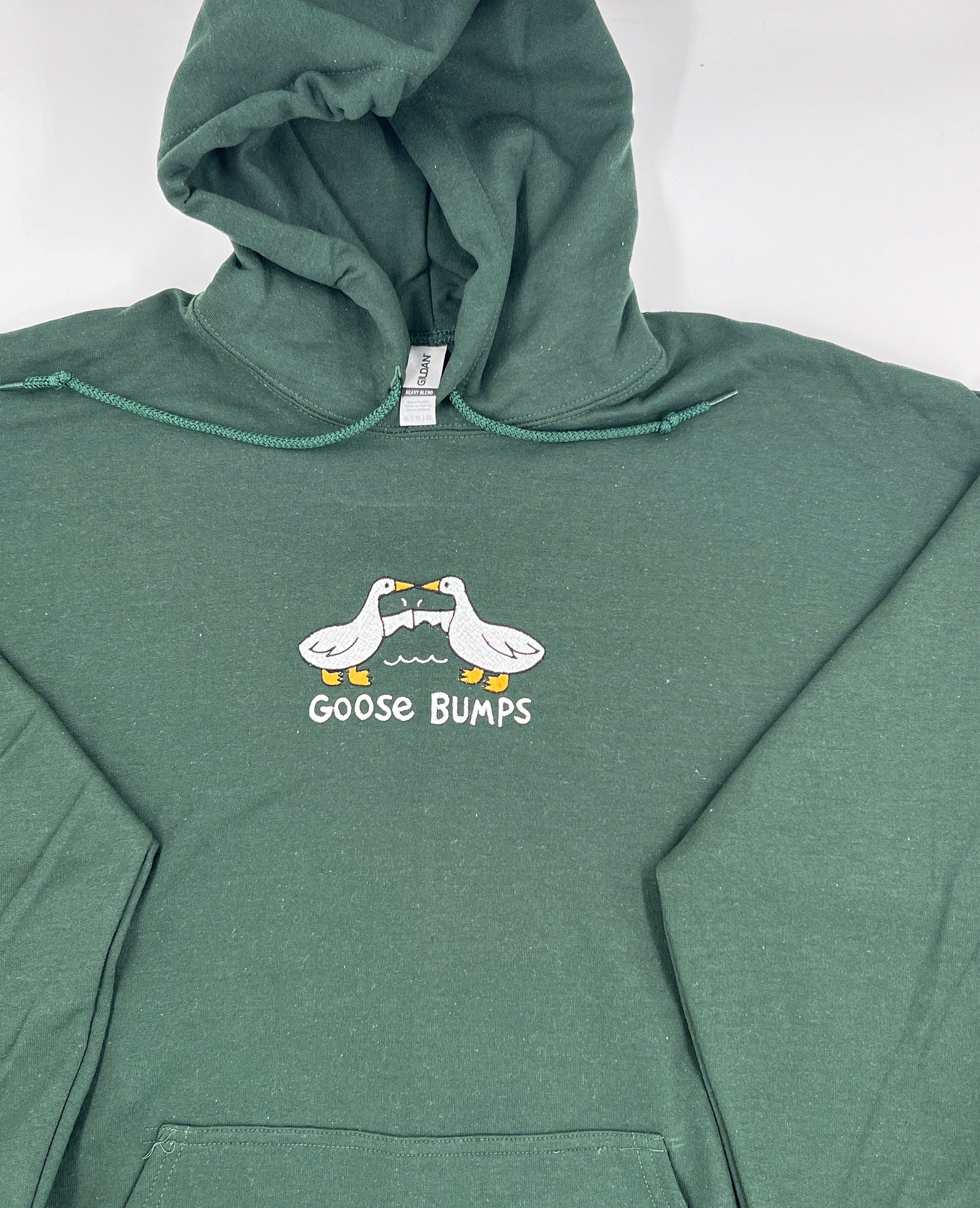 Embroidered Goose Bumps Hoodie, Goose Bumps Hoodies, Goose Bumps Shirt, Cozy Hoodies, Unisex Goose Hooded Sweatshirt, Mother's Day Gift