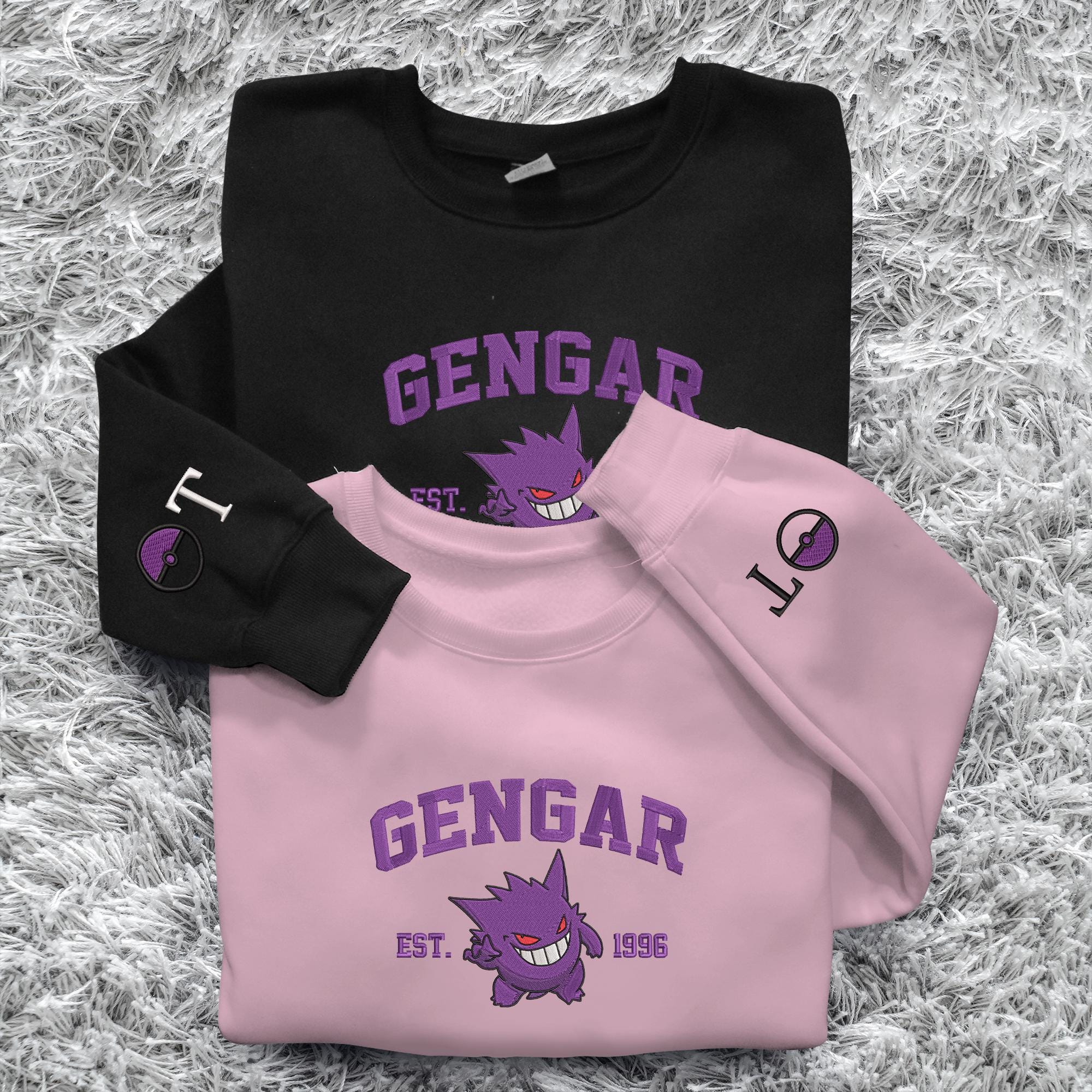 Personalized Ghost Embroidered Sweatshirt Custom Ghost Hoodie Crewneck Sweatshirt Custom Name Shirt Gifts