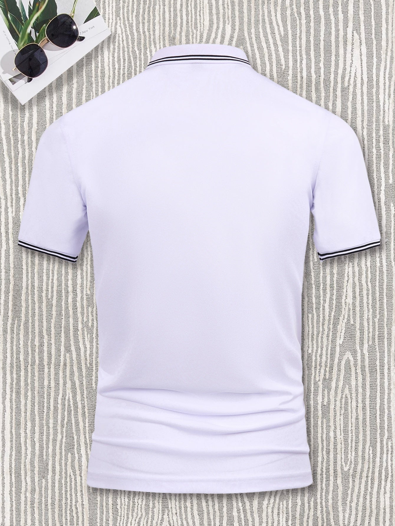 Men'S Casual And Fashionable Business Short Sleeved Polo Shirt, Relaxed And Casual Business Style, Breathable Short Sleeved Top, Suitable for Outdoor Golf, Tennis, Golf Shirts, Holiday Gifts
