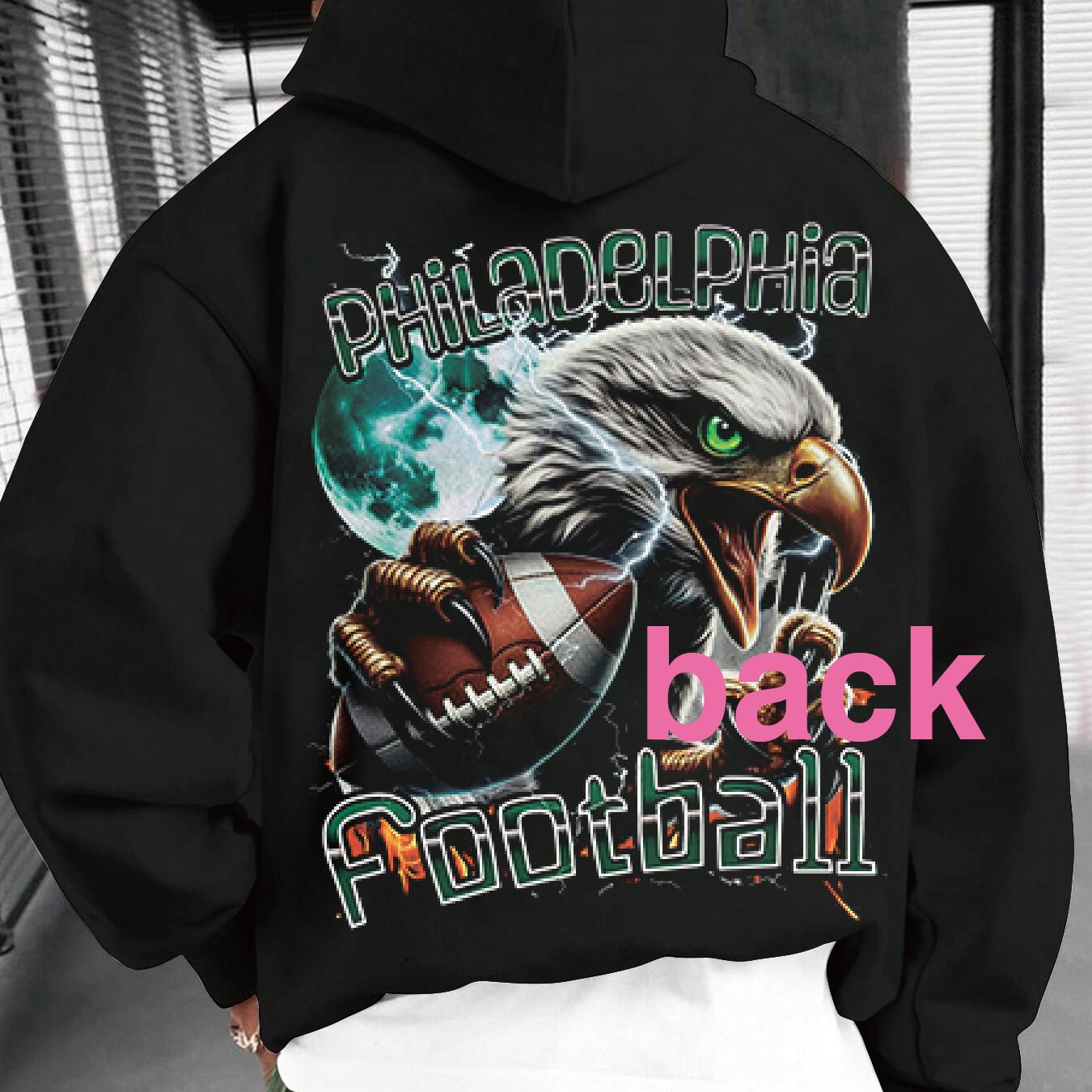 Philadelphia Football Sweatshirt, We Are The Champions, bird gang, Philadelphia Football Pattern, Football Theme Sweatshirt, Football Game Sweatshirt, Rugby Sports Theme Sweatshirt, Football Team Fan Sports Sweatshirt, Footba