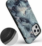 Casely iPhone Phone Case - Classic Blue Marble Case - 360 Degree Coverage for Your Phone - Precise Cutouts, 1mm Raised Lip Camera Protection - Bold