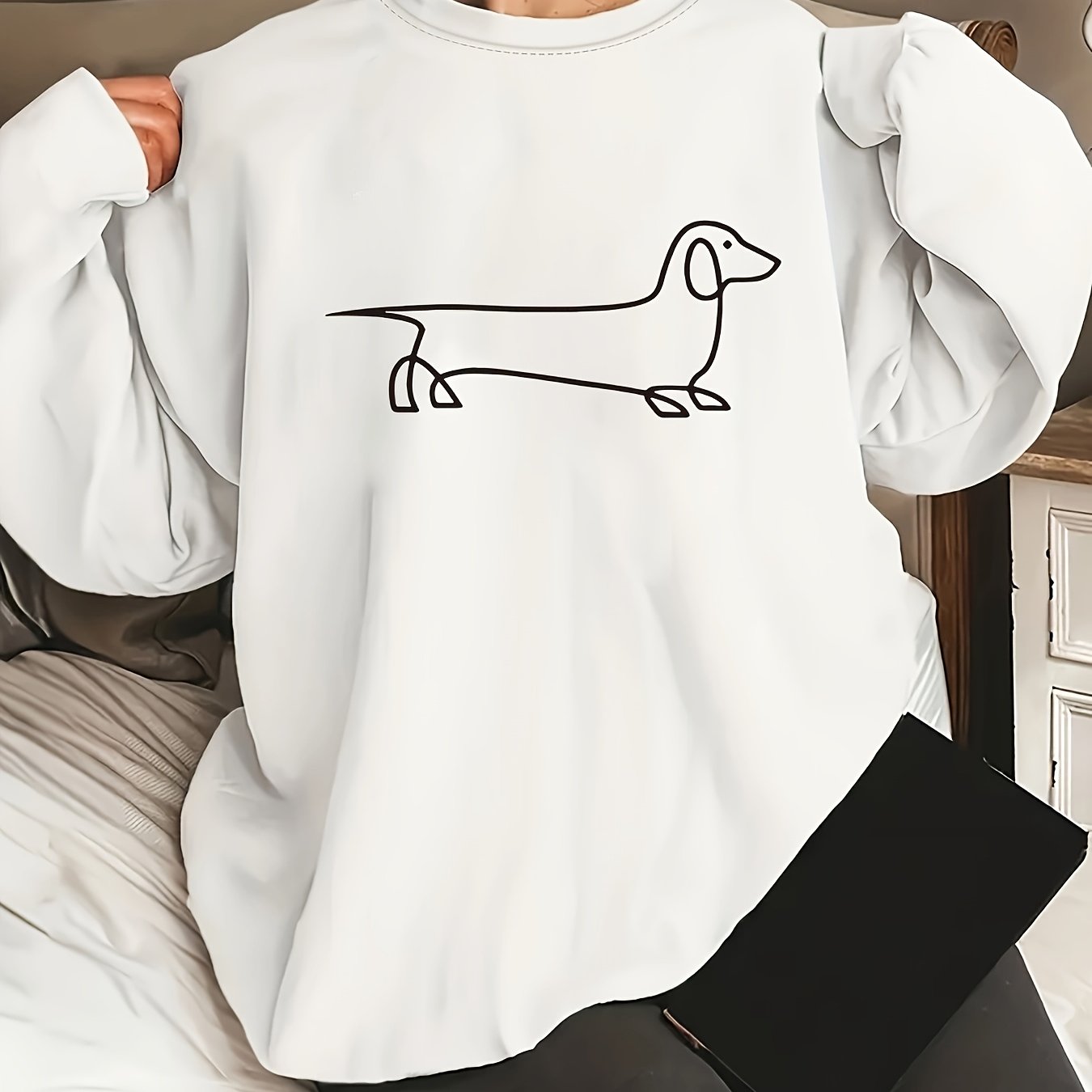 Dog Lover'S Dream - Soft, Casual, Long Sleeve Crew Neck Sweatshirt