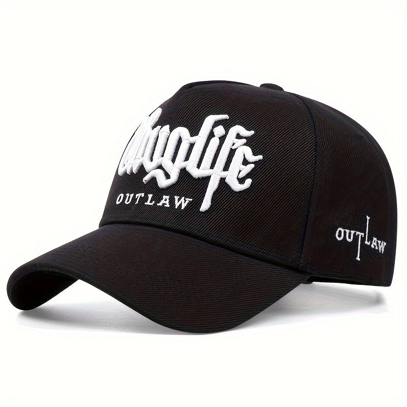 1pc Unisex Embroidered Handsome Trendy Rap Hip Hop Men's Versatile Baseball Cap