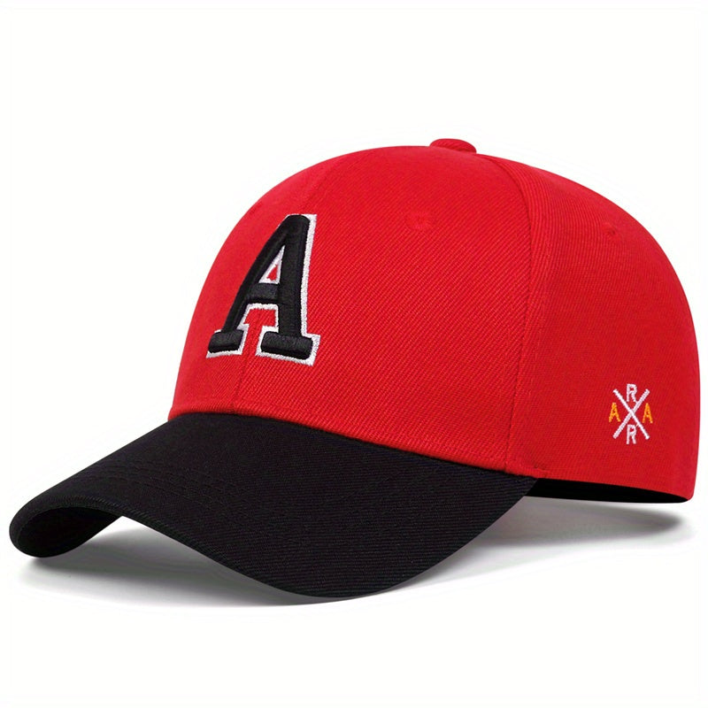 Letter A Embroidery Baseball Cap Hip Hop Simple Unisex Dad Hats Adjustable Sun Hats For Women & Men