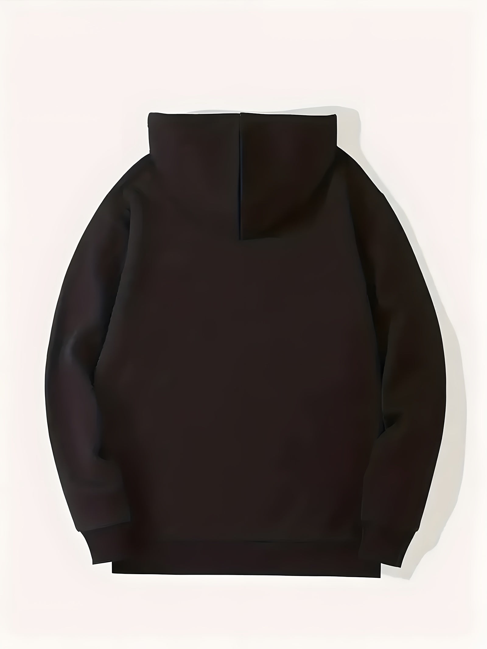 Hoodie for Men, Purple Flower Embroidery Mens Hoodies Pullover Sweatshirts Mens Tops with Pocket, Black