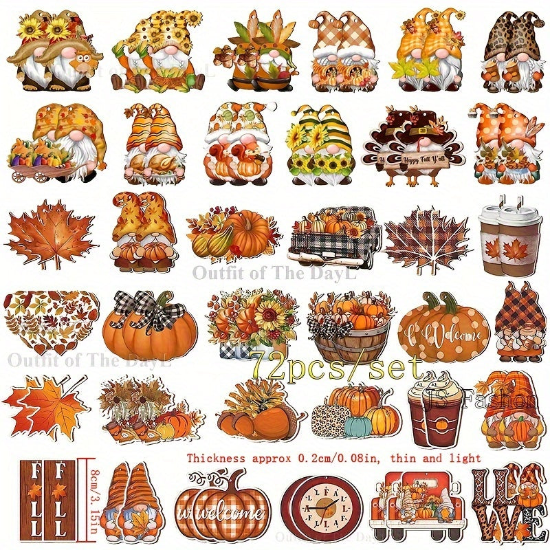 Wooden Santa Gnomes - Handcrafted 36 Different Designs Christmas Ornaments Set for Xmas Tree and Home Decor