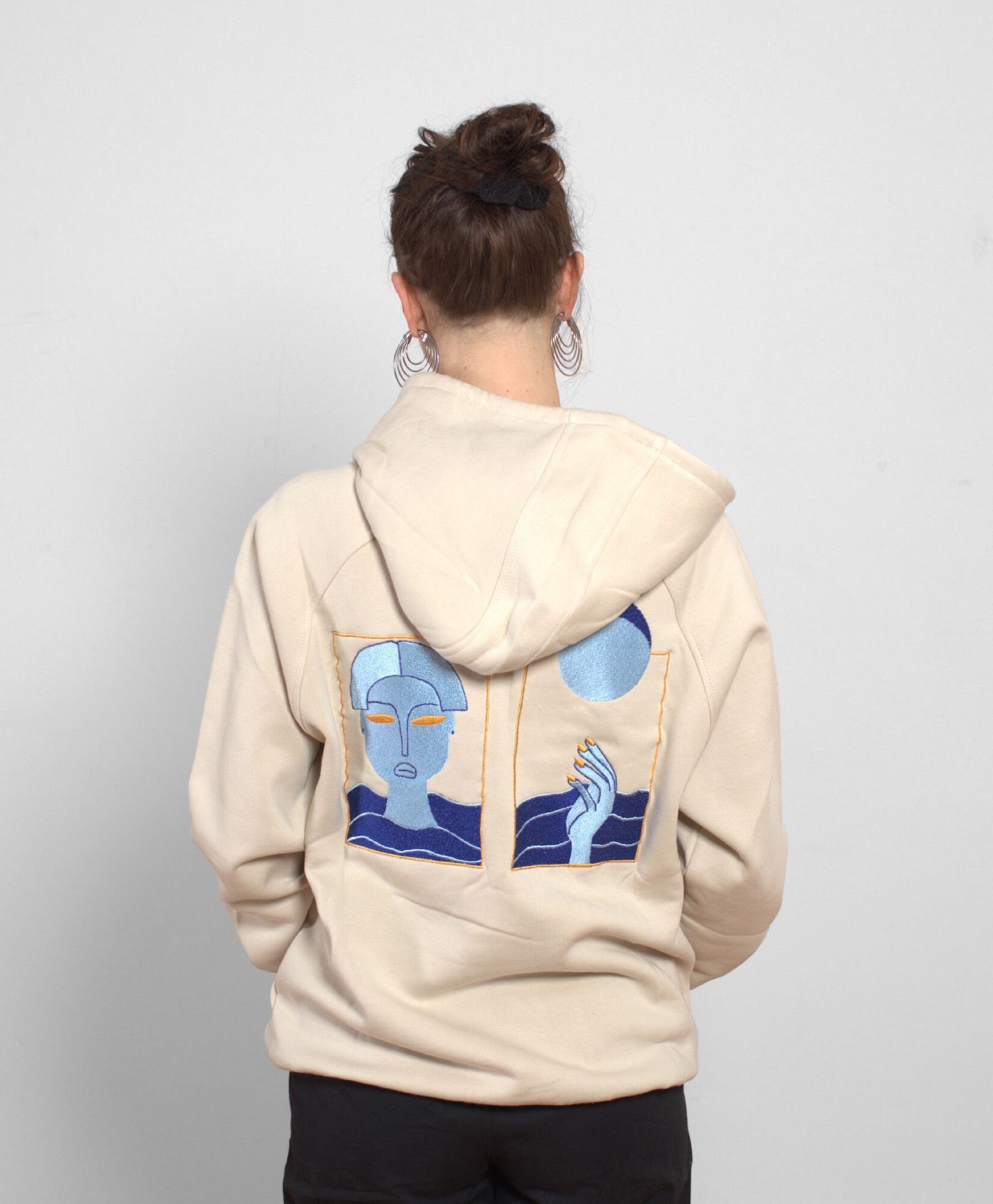 100% Cotton Unisex Embroidered Hoodie