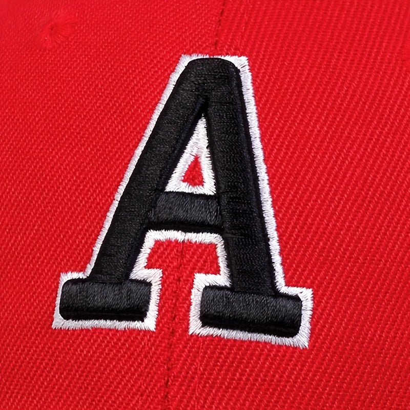 Letter A Embroidery Baseball Cap Hip Hop Simple Unisex Dad Hats Adjustable Sun Hats For Women & Men