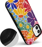 Casely iPhone Case | Flower Patch | Girly Floral | Compatible with MagSafe | Bold Protective Design