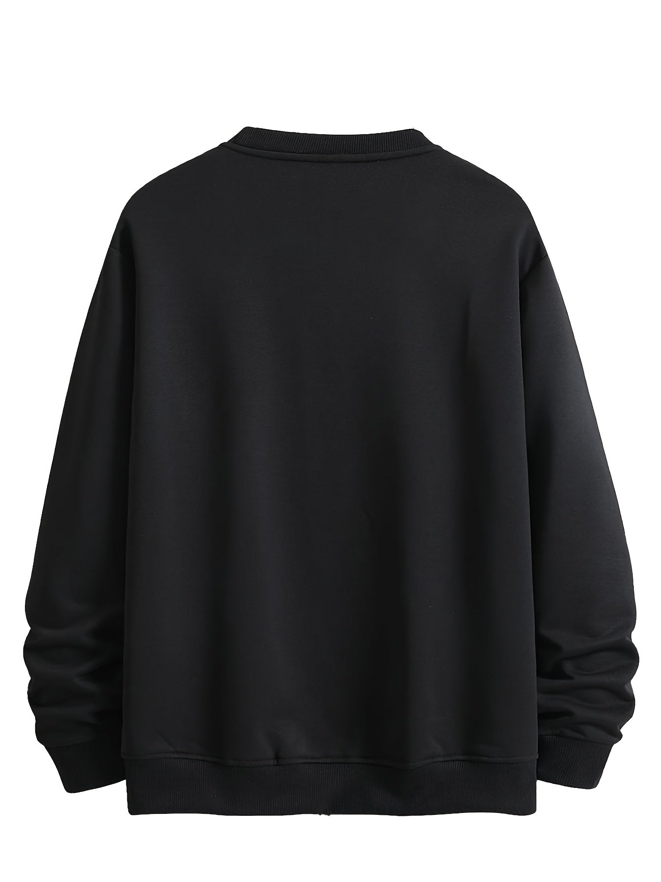 Christmas Vintage Fashion Men's Comfort Sweatshirts - Round Neck Long Sleeve Athleisure Sports Tops - Holiday Gifts