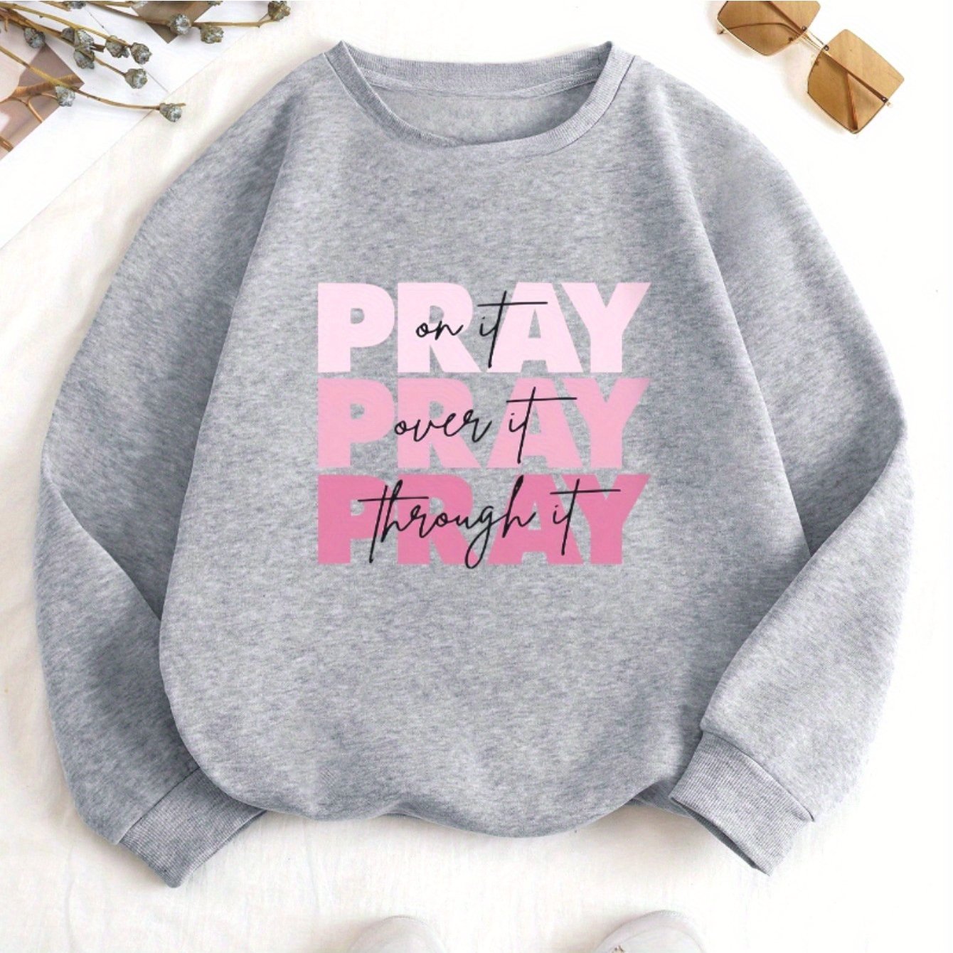Women's Casual Crew Neck Sweater -