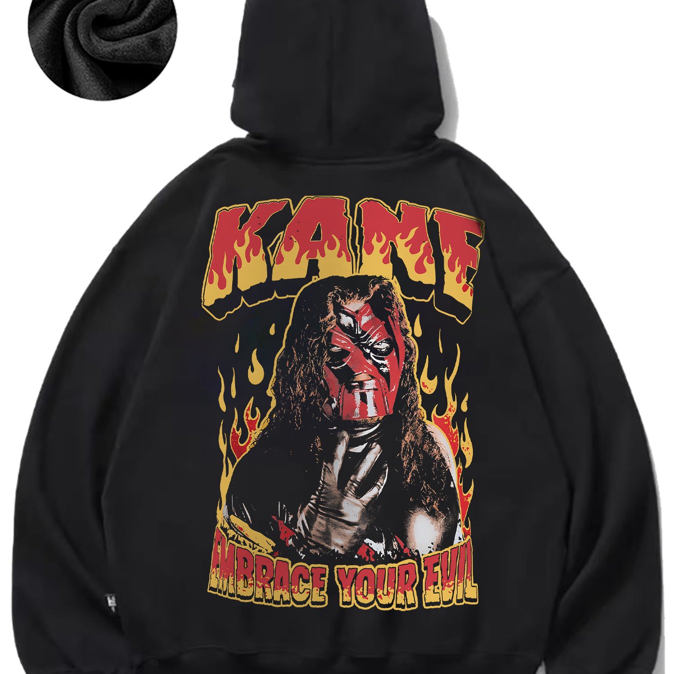 Fiery Character Artwork Fun Men's fashion hoodie casual autumn and winter fleece hoodie comfortabl eessential hoodie