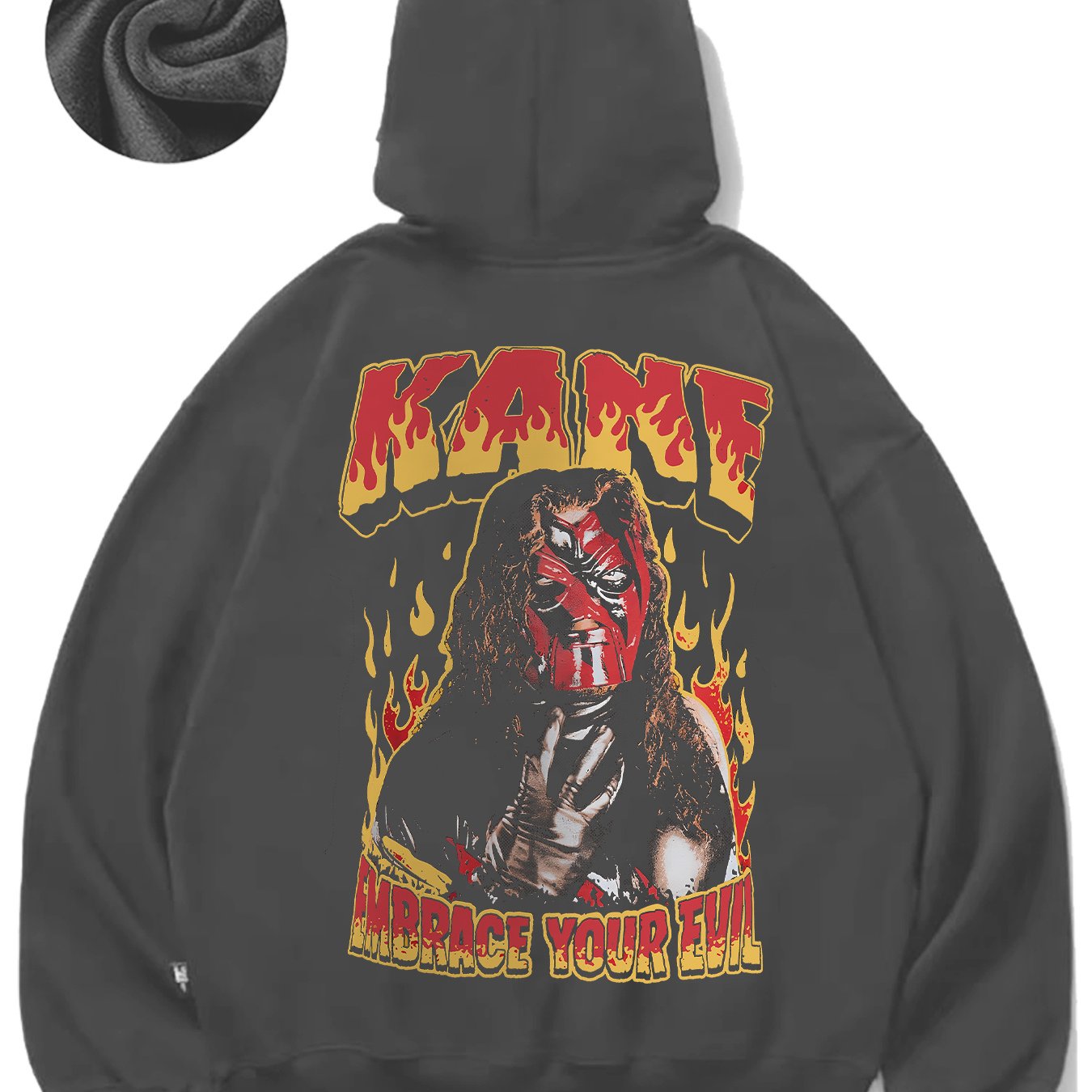 Fiery Character Artwork Fun Men's fashion hoodie casual autumn and winter fleece hoodie comfortabl eessential hoodie