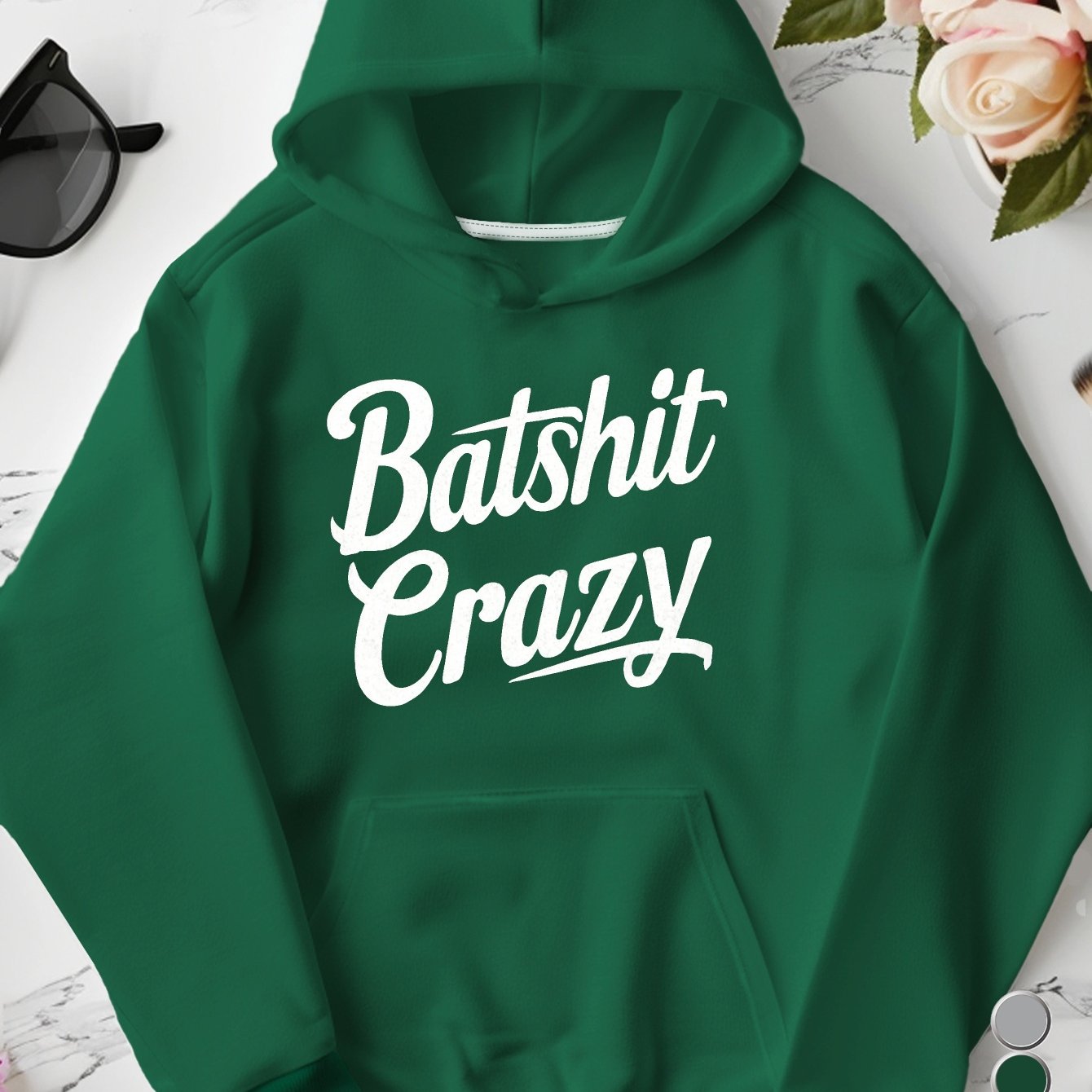 Plus Size Crazy Hoodies for Women - Batshit Hooded Sweatshirt