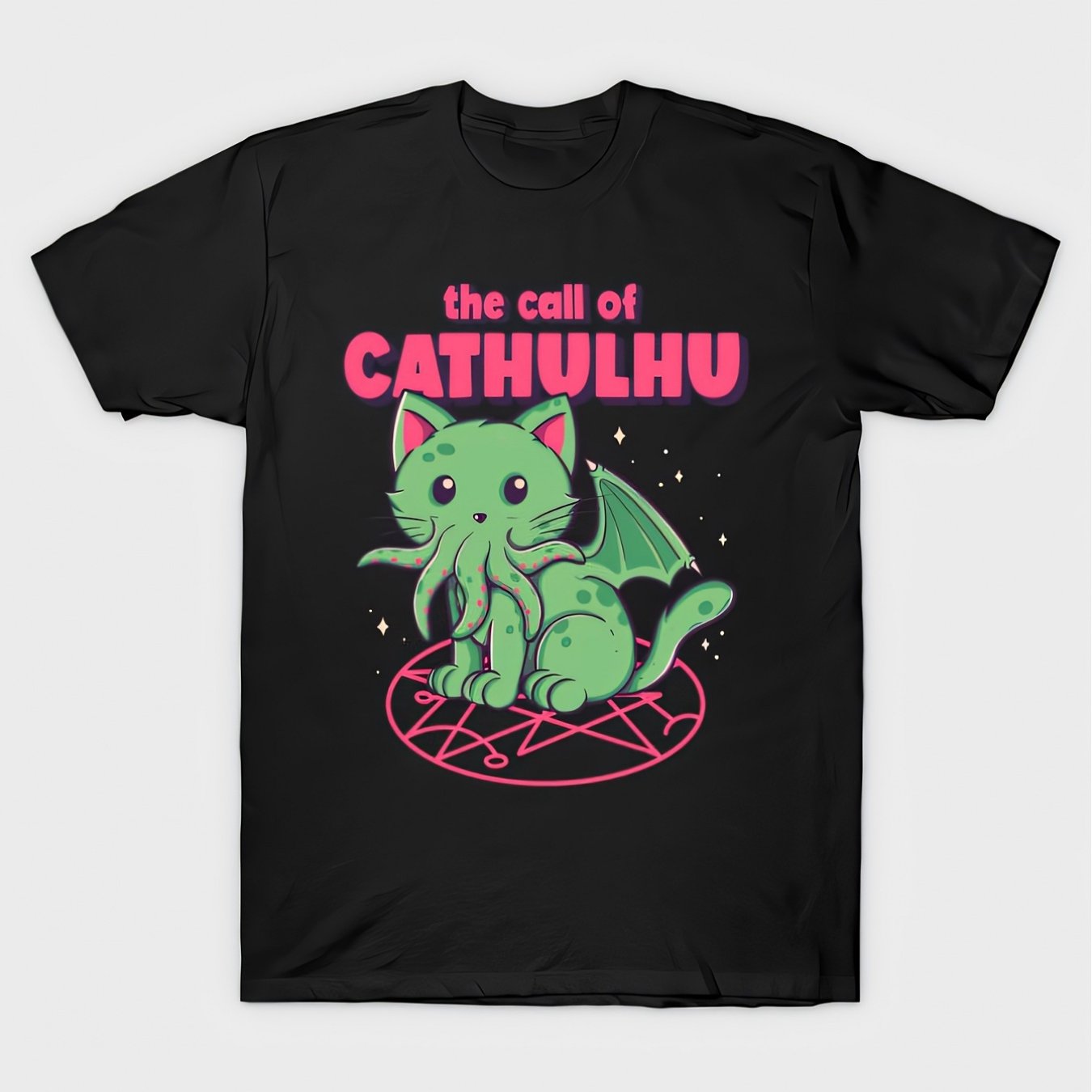 Cathulhu Funny Men's Short-Sleeved T-shirt
