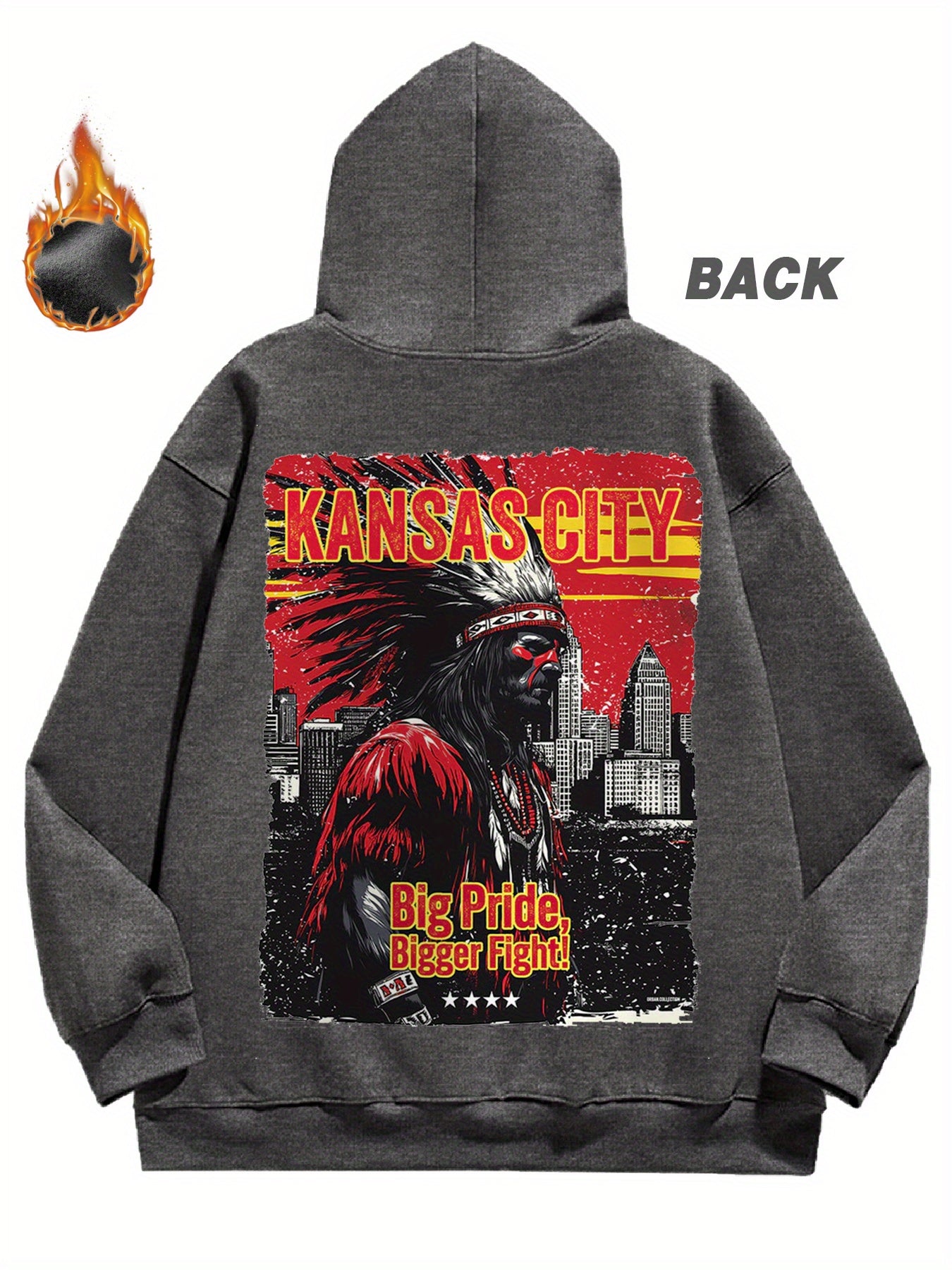 Kansas City Fleece Hoodie for Men – Cozy Winter Casual Sweatshirt with