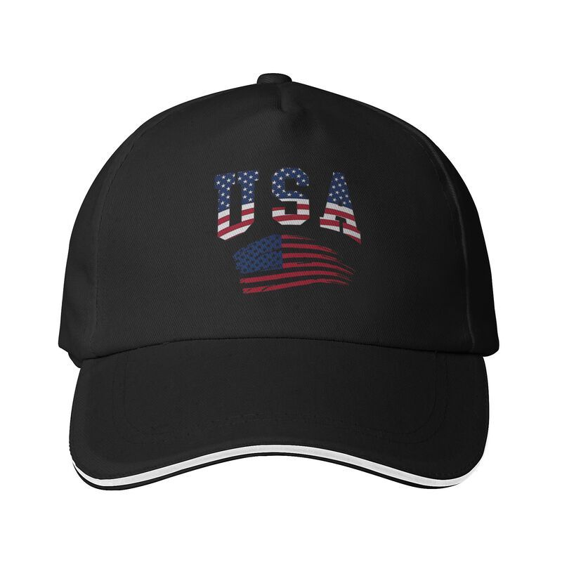 USA Adjustable Baseball Cap, Breathable Polyester, Perfect for Outdoor Activities, Beaches, Travel and Casual Wear - Machine Washable, Perfect Gift, Beach Cap | Casual Look | Adjustable Fit
