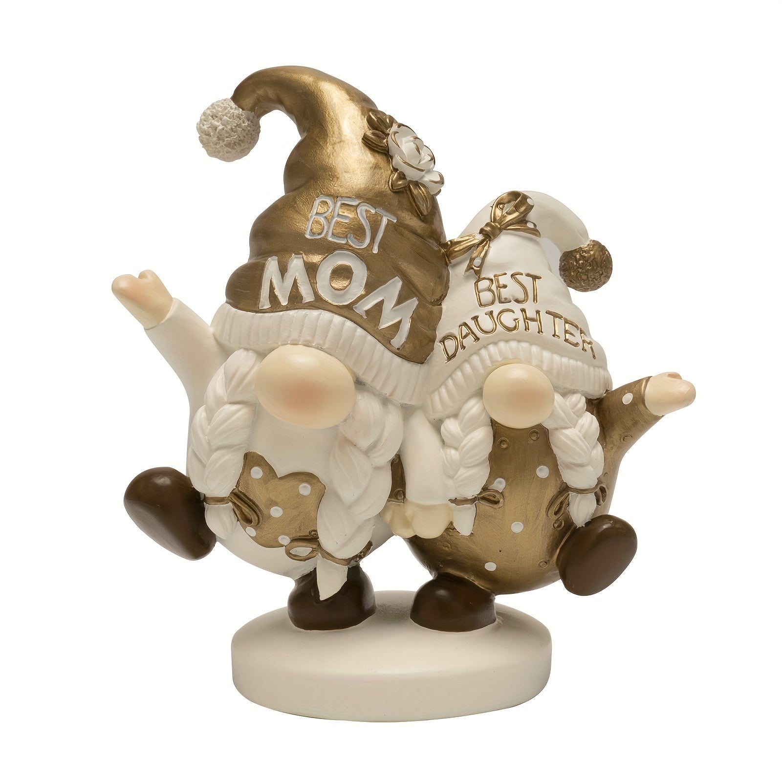 from Daughter, Resin Gnome Small Figurines Decor Table Centerpiece Tiered Tray Office Indoor Home Decorations Best Mom Birthday Gift
