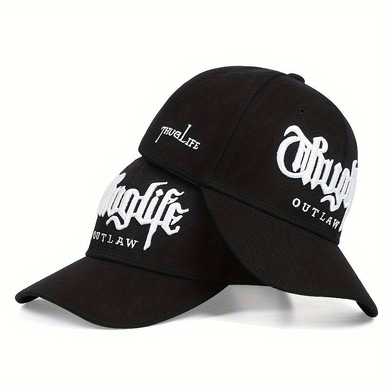 1pc Unisex Embroidered Handsome Trendy Rap Hip Hop Men's Versatile Baseball Cap