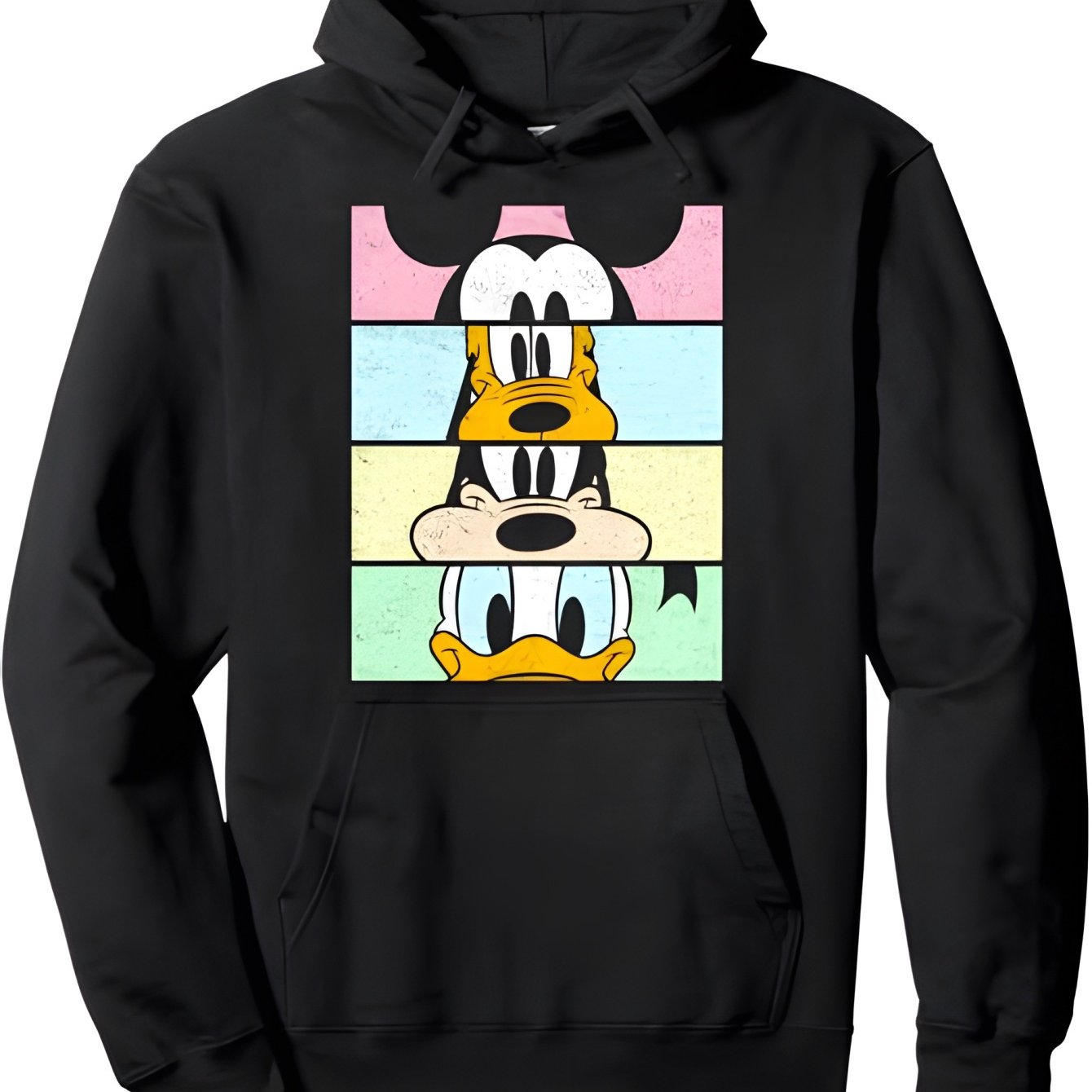 Disney Licensed Minnie Mouse Mom Bowknot Pattern Hoodie Sweatshirt- 100% Polyester Fiber 260g/sqm Casual Pullover, Colorful Stripes and Stars, Regular Fit Unisex Sizes S-XXXL, Machine Washable, Disney Fan Gift| Fashion Sweats