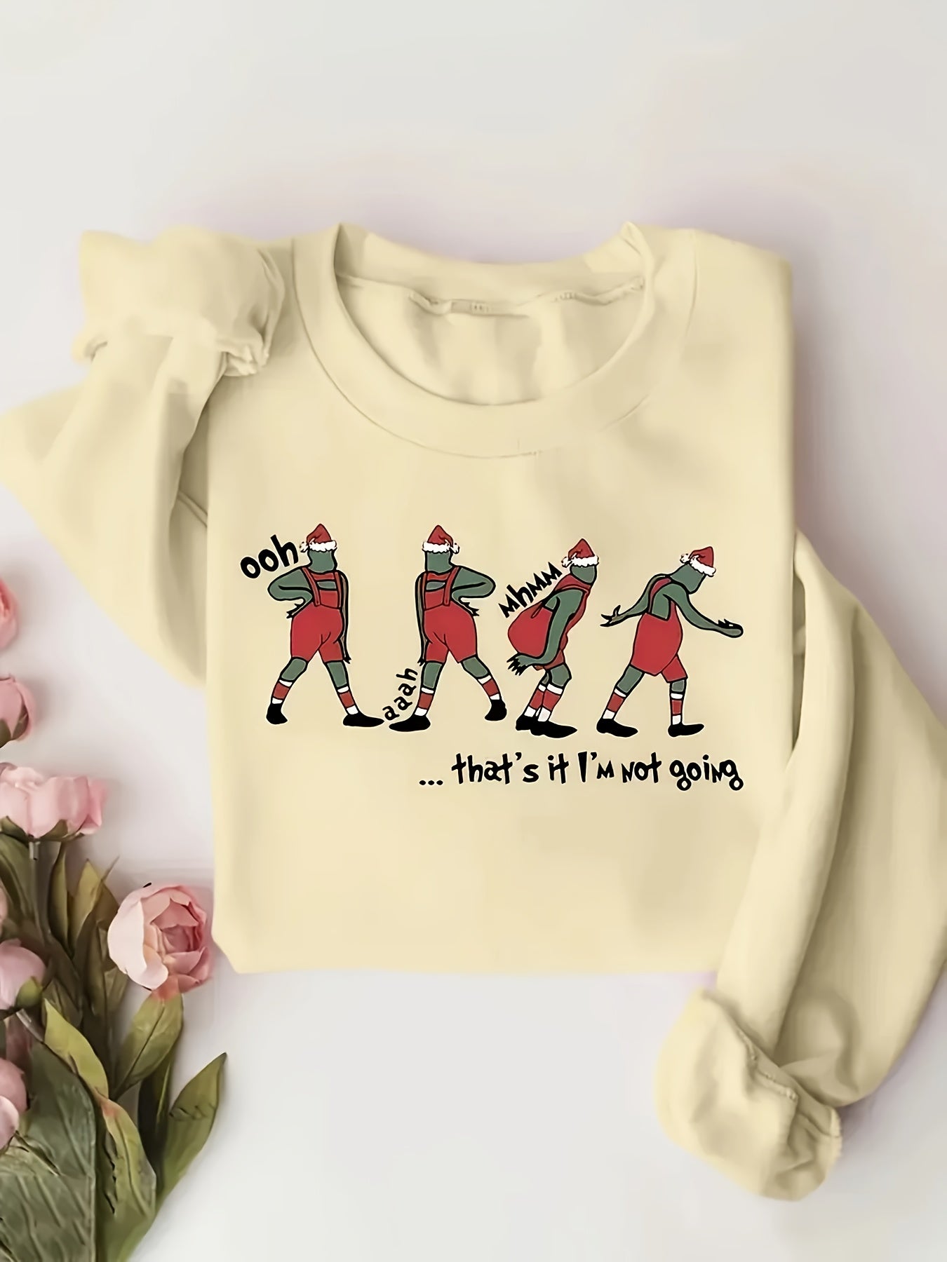 Plus Size, Women's Funny Christmas Sweatshirt -