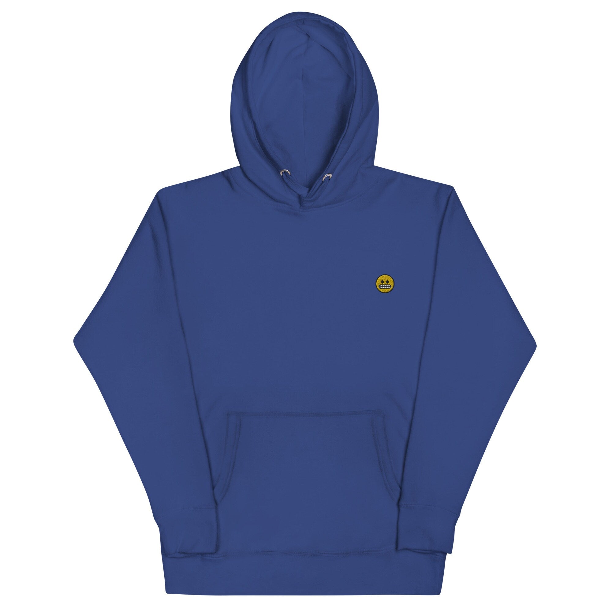 Grimace Emoji Unisex Hoodie, Handmade Embroidered Hoodie, Premium Hooded Sweater, Hoodie Embroidery - Multiple Colors