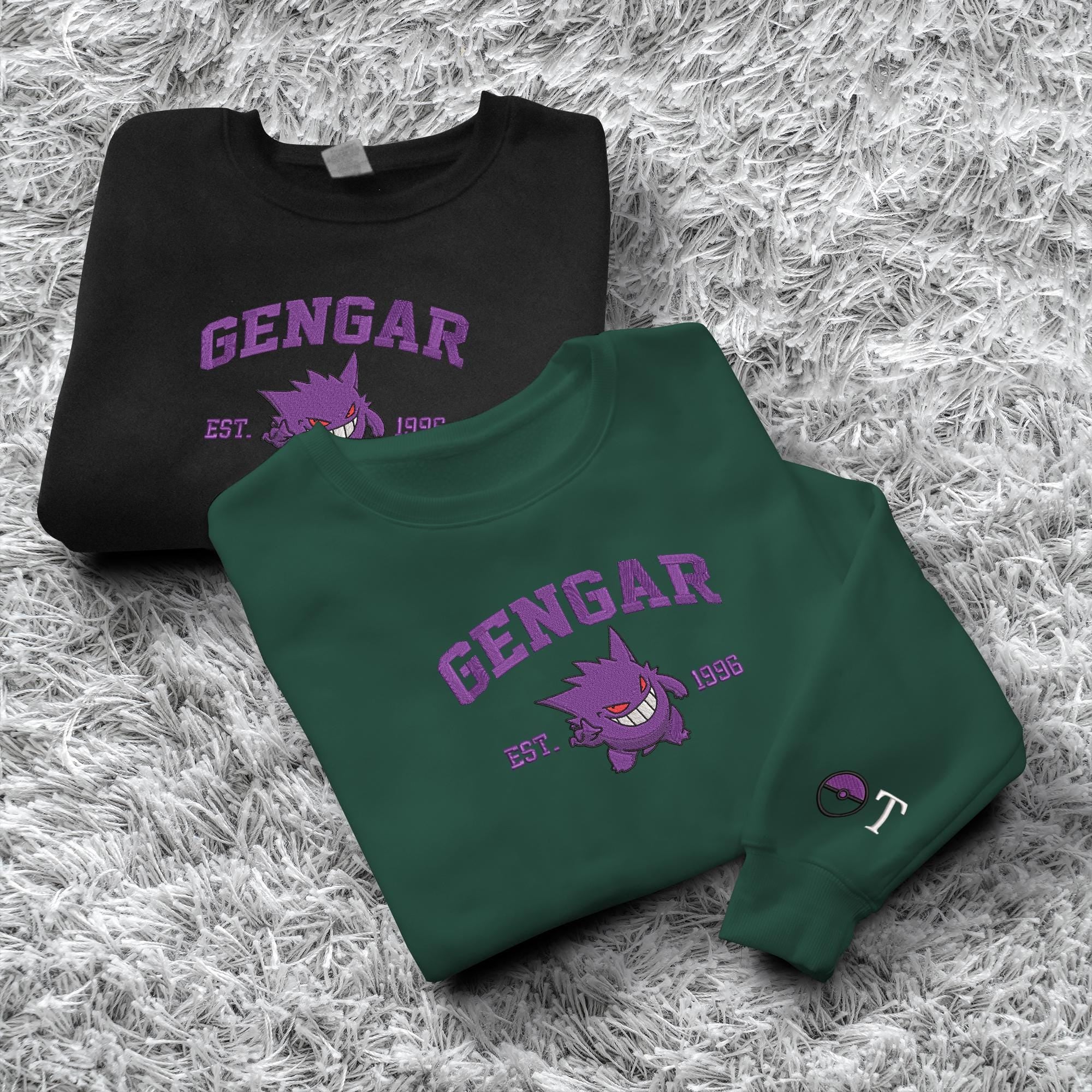 Personalized Ghost Embroidered Sweatshirt Custom Ghost Hoodie Crewneck Sweatshirt Custom Name Shirt Gifts