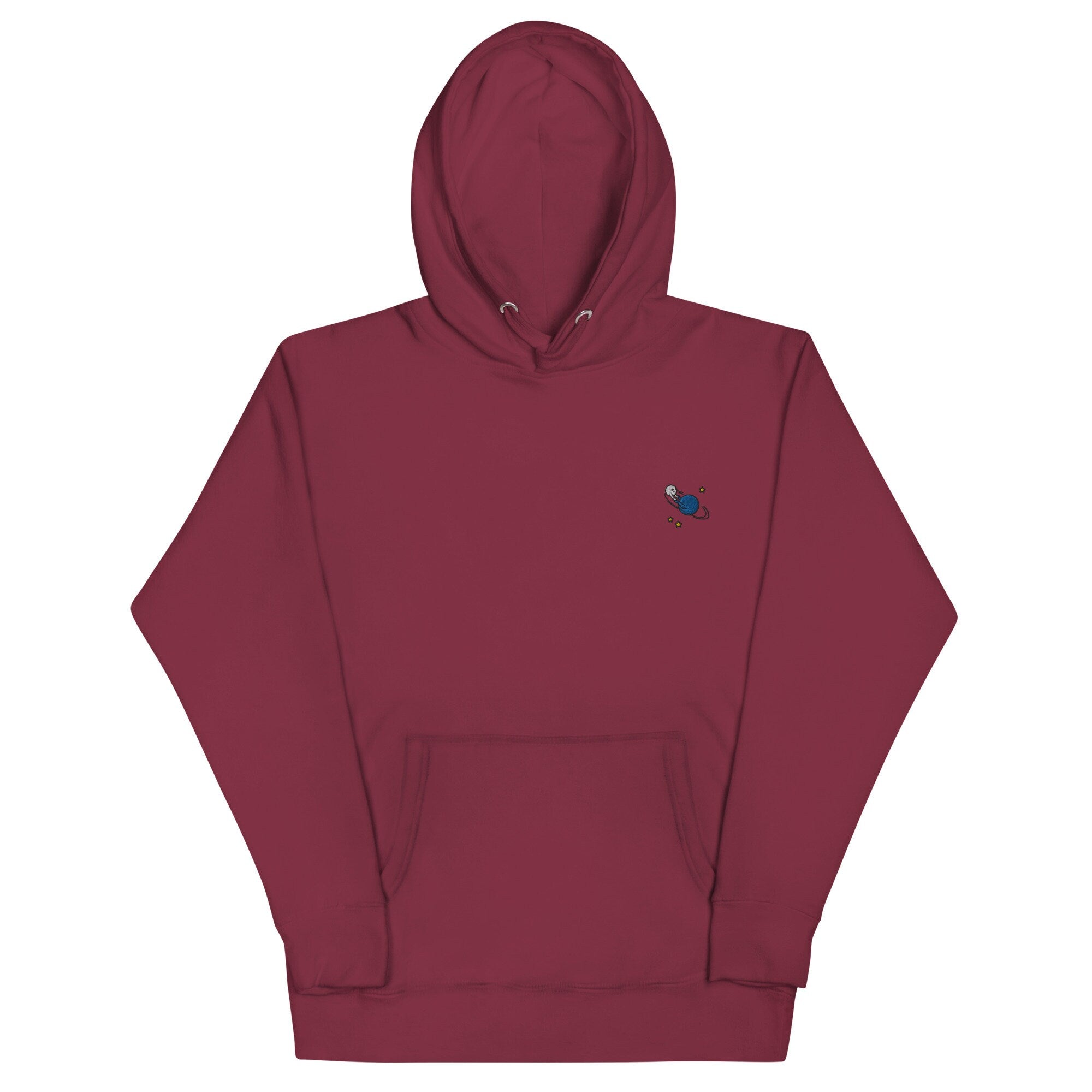 Orbit Unisex Hoodie, Handmade Embroidered Hoodie, Premium Hooded Sweater, Hoodie Embroidery - Multiple Colors