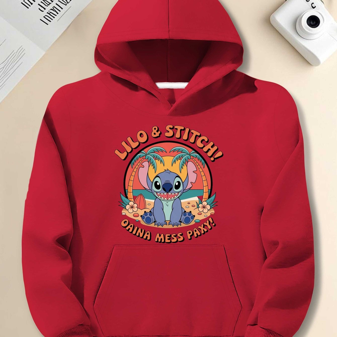 Disney Disney Stitch Ohana Birthday Vintage Men's casual hoodies