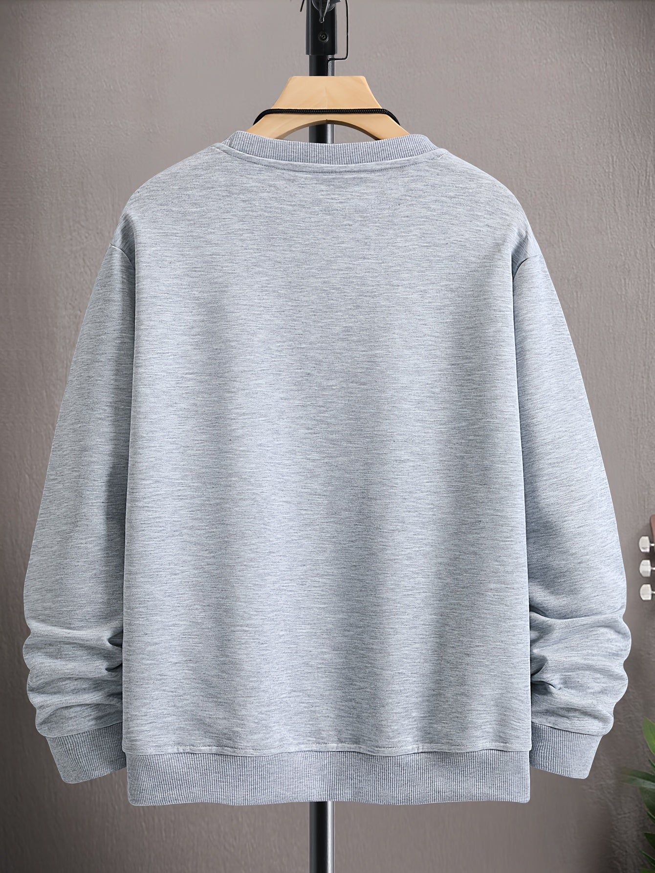 Men's Casual New York Graphic Sweatshirt - Soft Polyester, Loose Fit, Round Neck, Long Sleeve, Machine Washable, Perfect for Spring & Fall, Unique Print Design, Casual Wear | Urban Style Sweatshirt | Soft Polyester Fabric