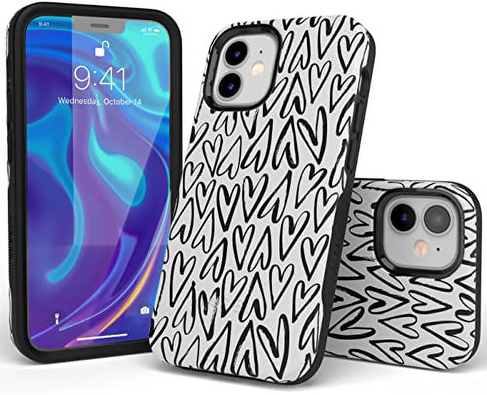 Casely iPhone Phone Case | Compatible with MagSafe | Heart Throb | Endless Hearts Case