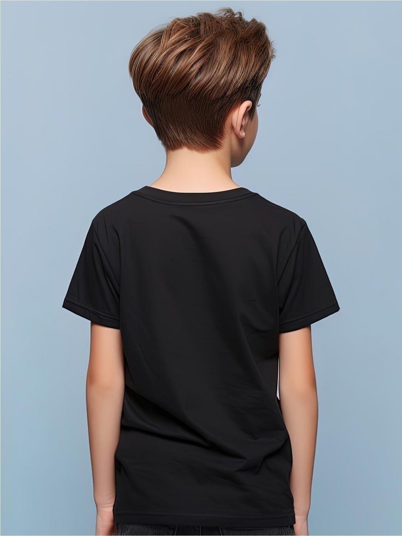 Boy Girl Italian Brainrot Meme T-Shirt, Pure Cotton T-Shirt, Crew Neck, Short Sleeve, Geometric Print, Casual Pj's, Perfect Gift for Boys & Girls