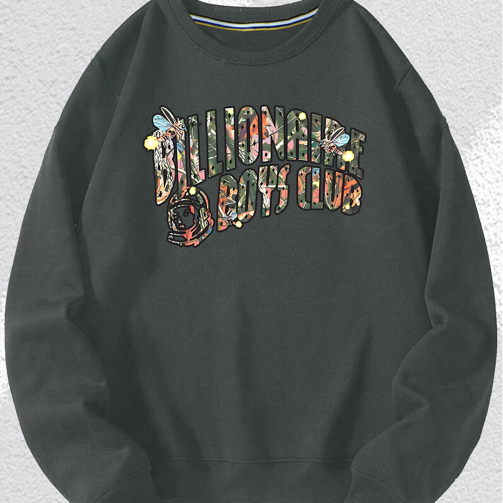 Billionaire Boys Club graphic print, men's home, casual, fashion, all-inclusive, commuting, sports, men's all-inclusive long-sleeved comfort sweater, spring casual top, men's outdoor clothing, suitable for winter and autumn,