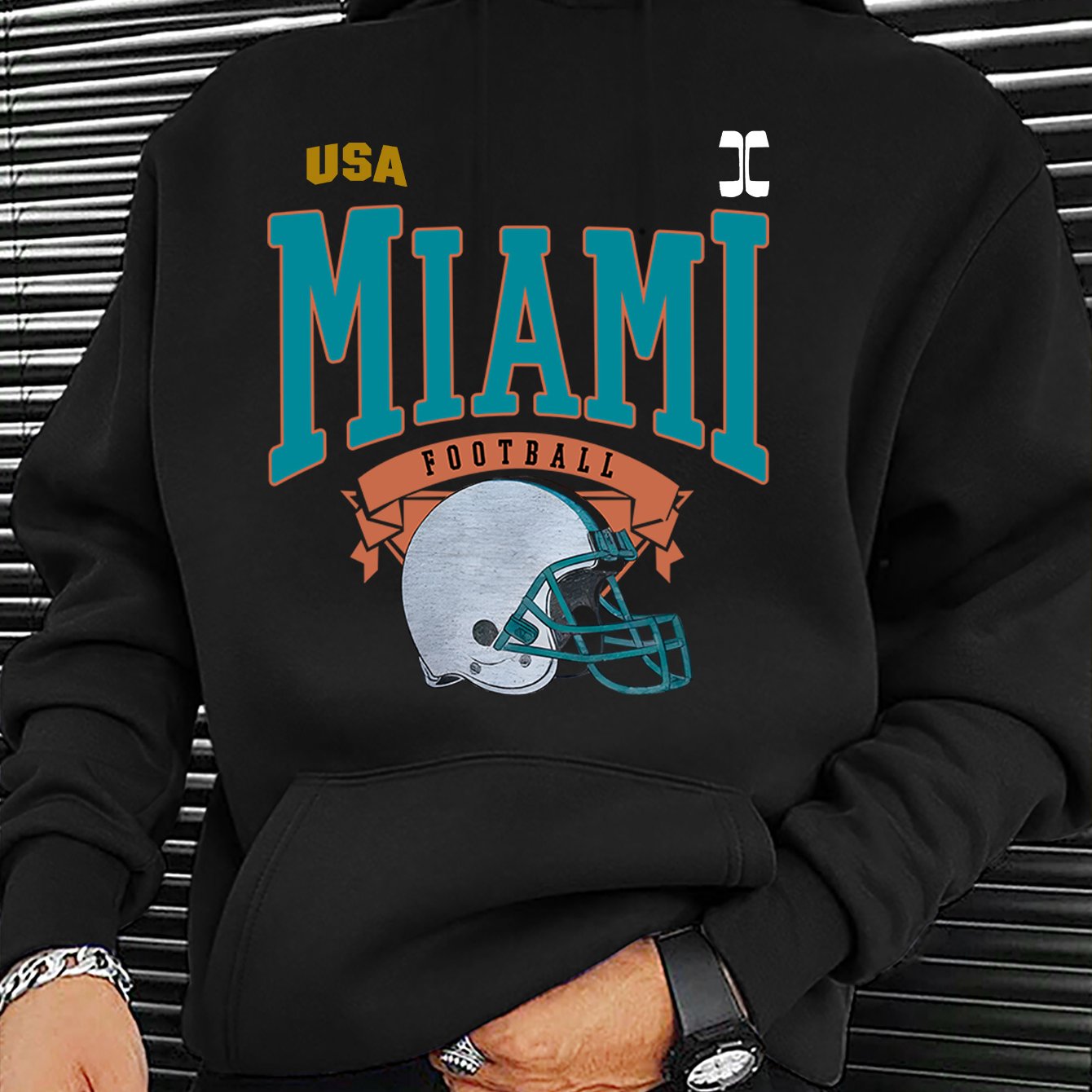 Men's fashion hoodie geometric pattern autumn and winter family couple wear suitable for outdoor sports leisure and entertainment machine washable