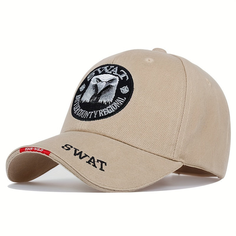 1pc Men's Eagle Embroidered Baseball Cap,