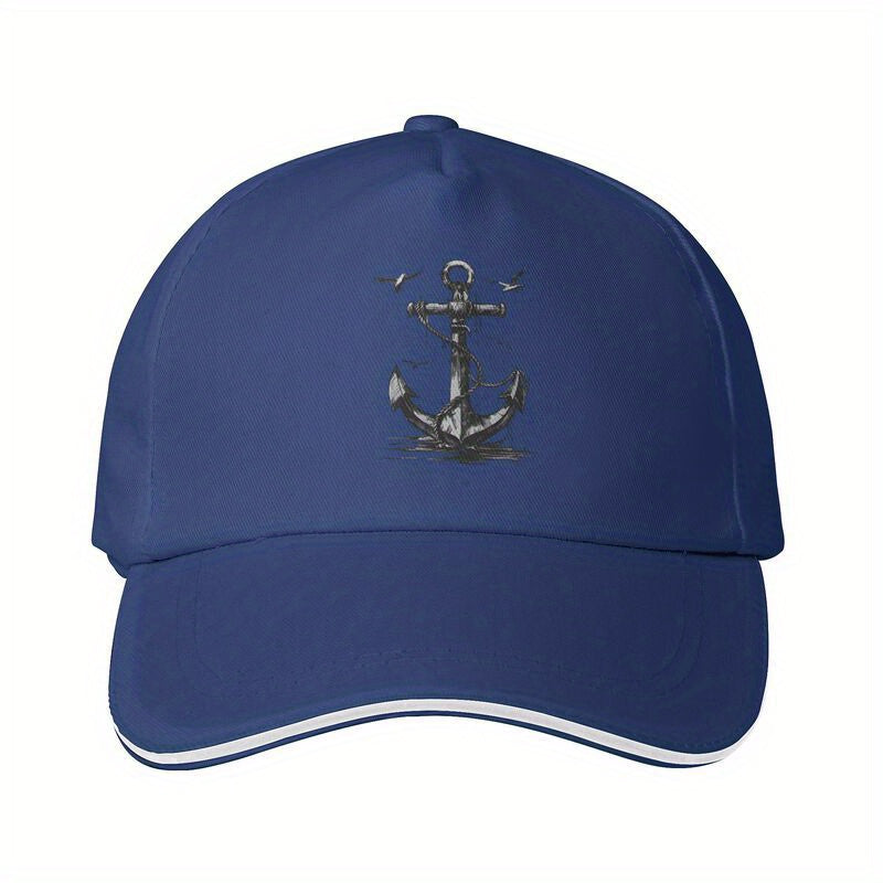 White Embroidered Moor Baseball Cap - Lightweight Breathable Dad Hat with Adjustable Snapback, Casual Sun Protection for All Seasons, Baseball Hat