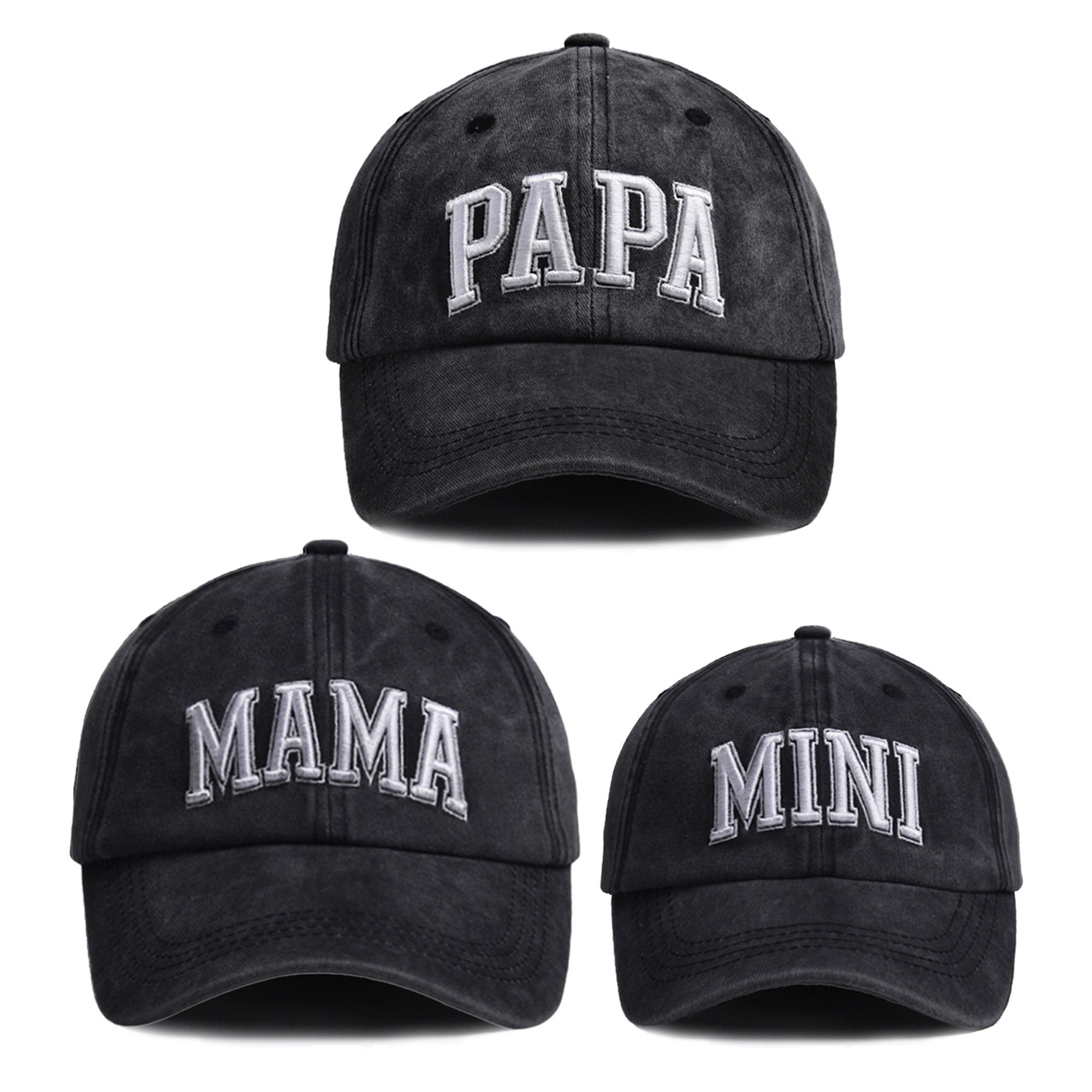 Family Themed Blend Baseball Caps, Breathable Sun Protection Hat with
