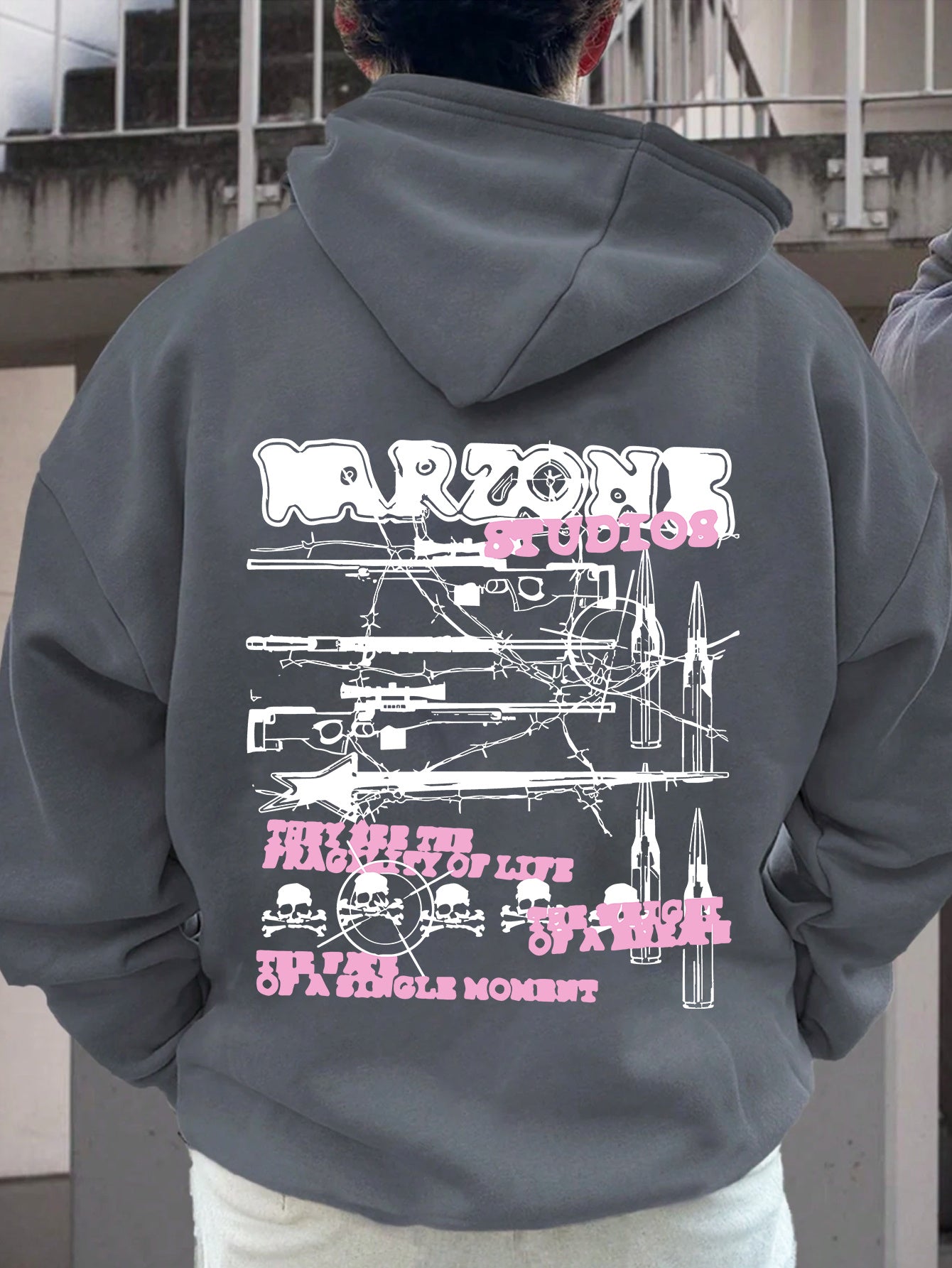 Y2K Printing Plus Velvet Warm Hooded Sweatshirt Men'S Casual and Comfortable Hooded Sweatshirt, Fashionable Long Sleeved Hooded Sweatshirt, Autumn and Winter Casual Versatile Top