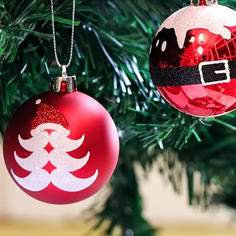 Shatterproof Christmas Ball Decorated Christmas Tree Ornaments with Pendant