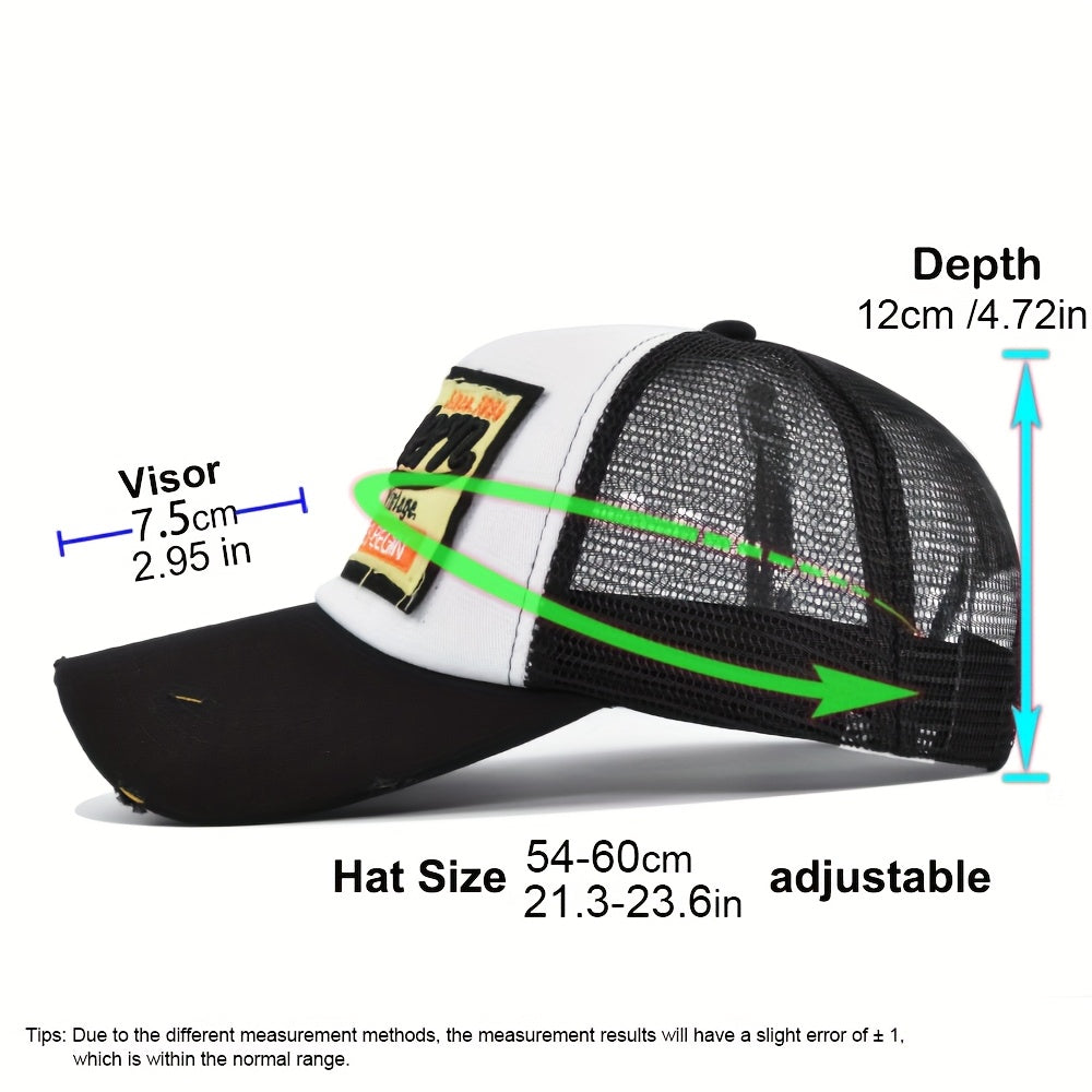 The 3D Embroidered Baseball Cap Features Western-Style Embroidery And a Mesh Design, Making It Cool And Breathable. It'S Perfect for Outdoor Activities in Spring And Summer, Lightweight for Sun Protection, Adjustable in Size,