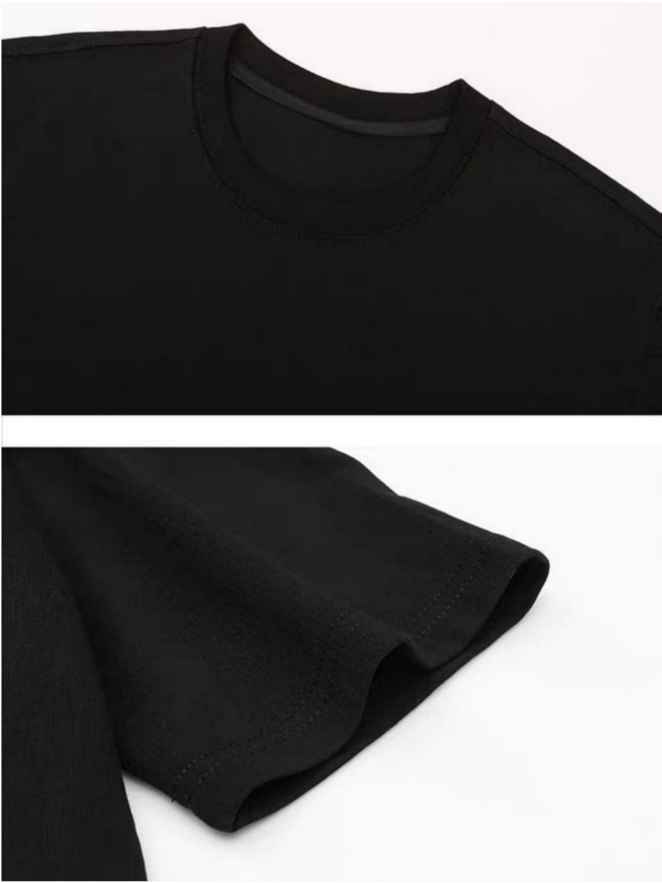 Men's Trendy Black Cotton T-Shirt with