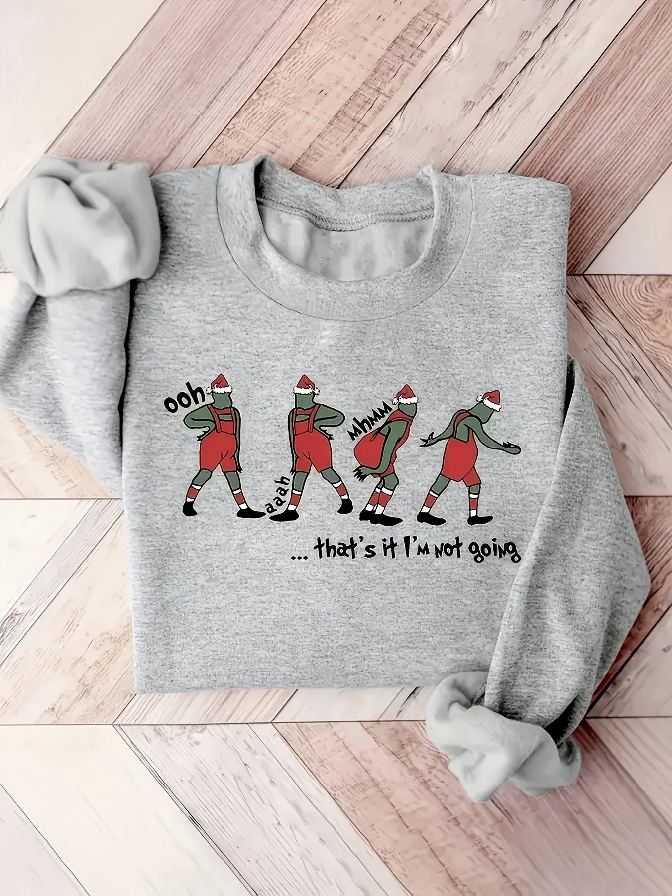 Plus Size, Women's Funny Christmas Sweatshirt -
