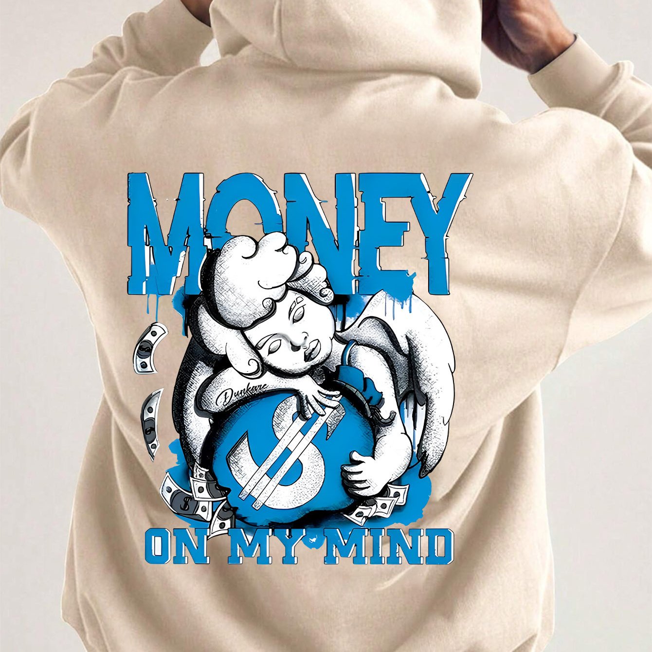 Cozy & Stylish Hoodie with Geometric Print - Casual Long Sleeve Pullover for Men, Perfect Gift Idea