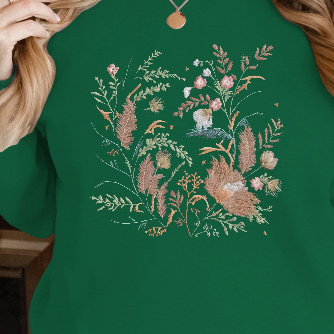 intricately embroidered pattern Women's sweatshirt
